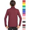 imageOh So Soft Boys Long Sleeve Poly Spandex TurtleneckBurgundy