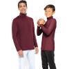 imageOh So Soft Boys Long Sleeve Poly Spandex TurtleneckBurgundy