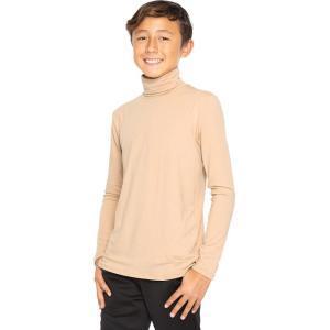 imageOh So Soft Boys Long Sleeve Poly Spandex TurtleneckBeige