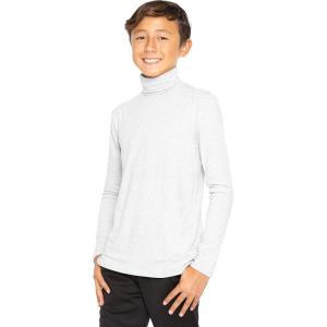 imageOh So Soft Boys Long Sleeve Poly Spandex TurtleneckHeather Gray