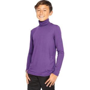 imageOh So Soft Boys Long Sleeve Poly Spandex TurtleneckPurple