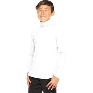 imageOh So Soft Boys Long Sleeve Poly Spandex TurtleneckWhite