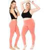 imageSTRETCH IS COMFORT Womens Plus Size Knee ampamp Full Length Leggings  XLarge  7XCoral