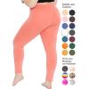 imageSTRETCH IS COMFORT Womens Plus Size Knee ampamp Full Length Leggings  XLarge  7XCoral