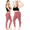 imageSTRETCH IS COMFORT Womens Plus Size Knee ampamp Full Length Leggings  XLarge  7XDark Mauve