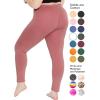 imageSTRETCH IS COMFORT Womens Plus Size Knee ampamp Full Length Leggings  XLarge  7XDark Mauve