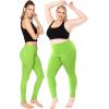 imageSTRETCH IS COMFORT Womens Plus Size Knee ampamp Full Length Leggings  XLarge  7XLime Green