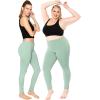 imageSTRETCH IS COMFORT Womens Plus Size Knee ampamp Full Length Leggings  XLarge  7XSage Green