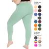 imageSTRETCH IS COMFORT Womens Plus Size Knee ampamp Full Length Leggings  XLarge  7XSage Green
