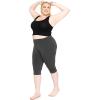 imageOh So Soft Womens Plus Size Knee Length and Full Length Leggings  XLarge  7XCharcoal Gray