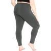 imageOh So Soft Womens Plus Size Knee Length and Full Length Leggings  XLarge  7XCharcoal Gray