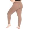 imageOh So Soft Womens Plus Size Knee Length and Full Length Leggings  XLarge  7XMocha