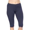 imageOh So Soft Womens Plus Size Knee Length and Full Length Leggings  XLarge  7XNavy Ribbed
