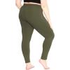 imageOh So Soft Womens Plus Size Knee Length and Full Length Leggings  XLarge  7XOlive Green