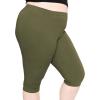 imageOh So Soft Womens Plus Size Knee Length and Full Length Leggings  XLarge  7XOlive Green