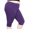 imageOh So Soft Womens Plus Size Knee Length and Full Length Leggings  XLarge  7XPurple