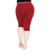 imageOh So Soft Womens Plus Size Knee Length and Full Length Leggings  XLarge  7XRed