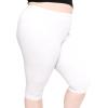 imageOh So Soft Womens Plus Size Knee Length and Full Length Leggings  XLarge  7XWhite