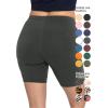 imageSTRETCH IS COMFORT Biker Shorts for Women  Womens Athletic Workout Shorts  Cotton  Small  5XCharcoal Gray