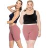 imageSTRETCH IS COMFORT Biker Shorts for Women  Womens Athletic Workout Shorts  Cotton  Small  5XDark Mauve