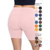 imageSTRETCH IS COMFORT Biker Shorts for Women  Womens Athletic Workout Shorts  Cotton  Small  5XLight Pink