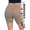 imageSTRETCH IS COMFORT Biker Shorts for Women  Womens Athletic Workout Shorts  Cotton  Small  5XMocha