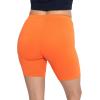 imageSTRETCH IS COMFORT Biker Shorts for Women  Womens Athletic Workout Shorts  Cotton  Small  5XOrange