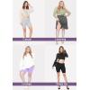 imageSTRETCH IS COMFORT Biker Shorts for Women  Womens Athletic Workout Shorts  Cotton  Small  5XPurple