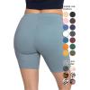 imageSTRETCH IS COMFORT Biker Shorts for Women  Womens Athletic Workout Shorts  Cotton  Small  5XSlate Blue