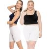 imageSTRETCH IS COMFORT Biker Shorts for Women  Womens Athletic Workout Shorts  Cotton  Small  5XWhite