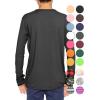 imageSTRETCH IS COMFORT Boys and Mens Oh So Soft Long Sleeve Top  Youth SAdult 3XBlack