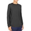 imageSTRETCH IS COMFORT Boys and Mens Oh So Soft Long Sleeve Top  Youth SAdult 3XBlack