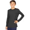 imageSTRETCH IS COMFORT Boys and Mens Oh So Soft Long Sleeve Top  Youth SAdult 3XBlack