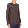 imageSTRETCH IS COMFORT Boys and Mens Oh So Soft Long Sleeve Top  Youth SAdult 3XBrown