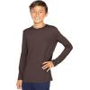 imageSTRETCH IS COMFORT Boys and Mens Oh So Soft Long Sleeve Top  Youth SAdult 3XBrown
