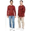 imageSTRETCH IS COMFORT Boys and Mens Oh So Soft Long Sleeve Top  Youth SAdult 3XBuffalo Plaid
