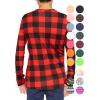 imageSTRETCH IS COMFORT Boys and Mens Oh So Soft Long Sleeve Top  Youth SAdult 3XBuffalo Plaid