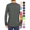 imageSTRETCH IS COMFORT Boys and Mens Oh So Soft Long Sleeve Top  Youth SAdult 3XCharcoal Gray