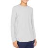 imageSTRETCH IS COMFORT Boys and Mens Oh So Soft Long Sleeve Top  Youth SAdult 3XHeather Gray