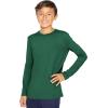 imageSTRETCH IS COMFORT Boys and Mens Oh So Soft Long Sleeve Top  Youth SAdult 3XHunter Green