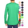 imageSTRETCH IS COMFORT Boys and Mens Oh So Soft Long Sleeve Top  Youth SAdult 3XKelly Green