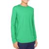 imageSTRETCH IS COMFORT Boys and Mens Oh So Soft Long Sleeve Top  Youth SAdult 3XKelly Green