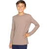 imageSTRETCH IS COMFORT Boys and Mens Oh So Soft Long Sleeve Top  Youth SAdult 3XMocha