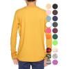 imageSTRETCH IS COMFORT Boys and Mens Oh So Soft Long Sleeve Top  Youth SAdult 3XMustard Yellow
