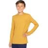 imageSTRETCH IS COMFORT Boys and Mens Oh So Soft Long Sleeve Top  Youth SAdult 3XMustard Yellow