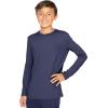 imageSTRETCH IS COMFORT Boys and Mens Oh So Soft Long Sleeve Top  Youth SAdult 3XNavy Blue