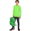 imageSTRETCH IS COMFORT Boys and Mens Oh So Soft Long Sleeve Top  Youth SAdult 3XNeon Lime