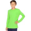 imageSTRETCH IS COMFORT Boys and Mens Oh So Soft Long Sleeve Top  Youth SAdult 3XNeon Lime