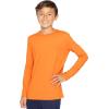 imageSTRETCH IS COMFORT Boys and Mens Oh So Soft Long Sleeve Top  Youth SAdult 3XOrange