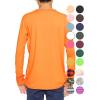 imageSTRETCH IS COMFORT Boys and Mens Oh So Soft Long Sleeve Top  Youth SAdult 3XOrange